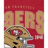 NFL San Francisco 49ers Vintage Arch Block Ultra Soft Blanket - 2 of 2