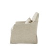 Martha Stewart London Skirted Swivel Chair Textured Beige: Farmhouse Style, Polyester Upholstery, Wood Frame - 4 of 4