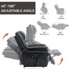 CAVINAS Heated Power Lift Recliner Chair, Dual Motor Massage with Infinite Positions, USB Charging Port, Faux Leather/Top-Grain Leather - 3 of 4
