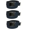 CTM Cotton Adjustable Belt with Nickel Finish Buckle (Pack of 3) - 4 of 4