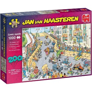 Jumbo Toys 1,000 Piece Jigsaw Puzzle: The Soapbox Race 200th Puzzle - 27" x 19" - 1 of 2
