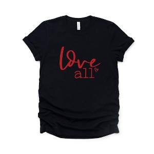 Simply Sage Market Women's Love All Short Sleeve Graphic Tee - 1 of 4