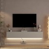 ORRD 69" Floating TV Stand with 16-color LEDs. Wall-mounted, modern entertainment center, fits 55 - 65 inch TVs. - 3 of 4