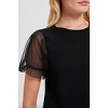Women's Tulle Princess Sleeve Tee - GOLDIE - 3 of 4