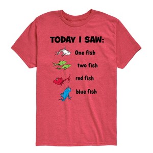 Boys' - Dr. Seuss - Today Saw One Fish Short Sleeve Graphic T-Shirt - 1 of 4