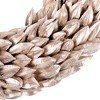 Northlight Champagne Gold Budding Leaves Glitter Christmas Wreath, 11.5-Inch, Unlit - 2 of 3