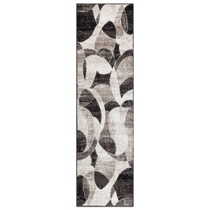World Rug Gallery Contemporary Distressed Circle Area Rug - 1 of 4