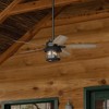 Hunter Fans 52" Coral Bay Lighted Ceiling Fan Noble Bronze with Barnwood Blades, Damp Rated, Remote Control Included - 3 of 3