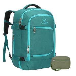 Hynes Eagle 40L Dry-Wet Travel Backpack Wristlet Wallet Set-Teal Green - 1 of 4