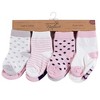 Touched by Nature Baby Girl Organic Cotton Socks, Navy Lt. Pink - image 2 of 4