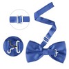 INSPIRE CHIC Men's Satin Pre-tied Bow Ties Formal Solid Tuxedo Bowtie with Adjustable Neck Band - 3 of 4
