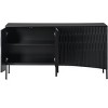NicBex Elegant Buffet Cabinet with Arched Groove Design in a Stylish Four-Door Layout Kitchen Sideboard with Curved Bottom Doors - 2 of 4