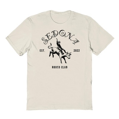 Rerun Island Men's Sedona Rodeo 1 Short Sleeve Graphic Cotton T-Shirt