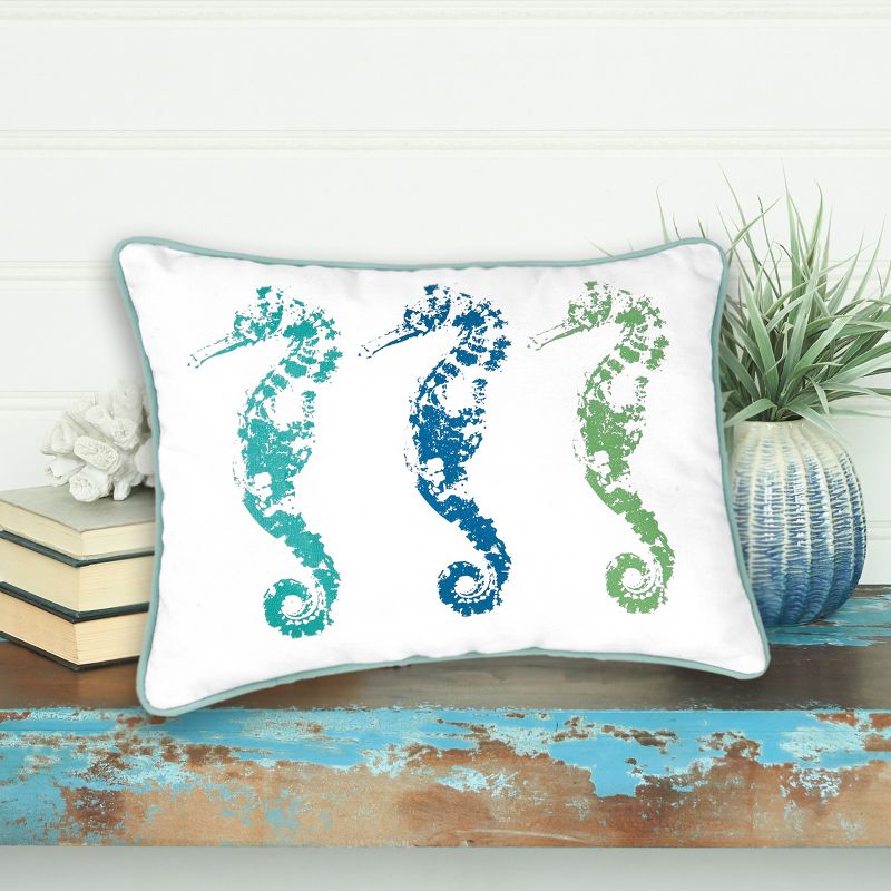 C&F Home 12" x 16" 3 Seahorses Printed Throw Pillow, 2 of 8