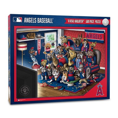 MLB Los Angeles Angels Purebred Fans 'A Real Nailbiter' Puzzle - 500pc