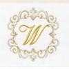 Linum Home Textiles 100% Turkish Cotton MONICA Gold Thread 2PC Embellished Hand Towel Set - 3 of 3