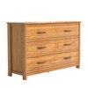 Galano Kellie 6 Drawer 47.2 in. Wide Dresser (Sturdy, Effortless Assembly with Interlocking Drawers) - 3 of 4