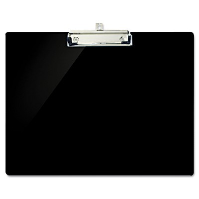 Officemate Recycled Plastic Landscape Clipboard 1/2" Capacity Black 83050