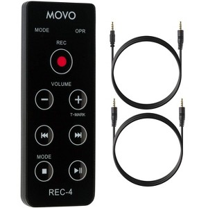 Movo REC-4 Wired Remote Control for Zoom H2n, H4n Pro, H5 & H6 Portable Digital Handy Recorders - 1 of 4