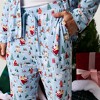 Adult General Sizing Christmasville Men's Luxe Pajama Pant Set - Posh Peanut - 3 of 4