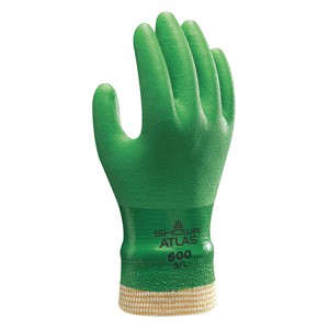 Showa  Coated Gloves,Green,L,PR 600L-09 - 1 of 1