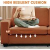 83" Corduroy Cloud Sofa - Wide Armrests & Deep Seat, Sturdy Frame, Easy Assembly for Living Room & Apartment - 4 of 4