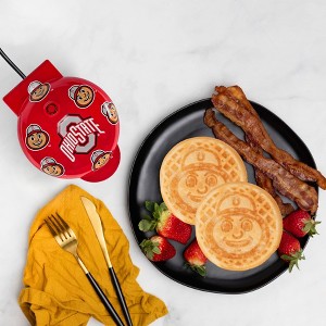 Uncanny Brands Ohio State Buckeyes Brutus Buckeye Mini Waffle Maker - 1 of 4