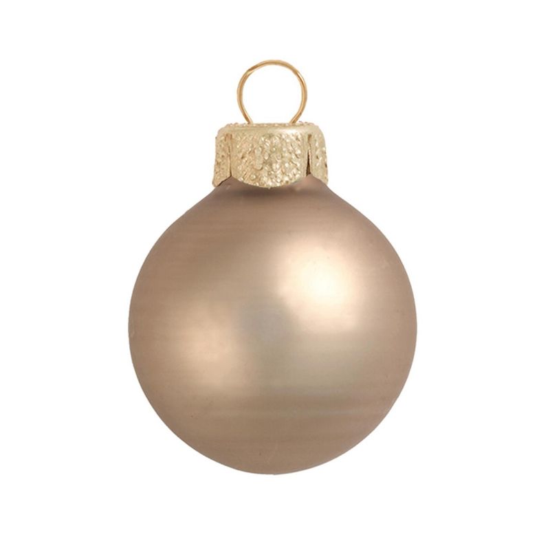 Northlight 28ct Antique Gold Matte Christmas Ball Ornaments 2" (50mm), 1 of 2