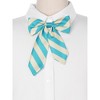 INSPIRE CHIC Women's Pre-tied Asymmetrical Bow Stripe Bow Tie - 4 of 4
