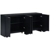 63" Sideboard Buffet Cabinet with Storage, Coffee Bar Cabinet with Adjustable Shelves, Kitchen Pantry Cabinet for Living Dining Room Entryway - 3 of 4