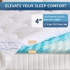 Dyonery Dual Layer Memory Foam Mattress Topper with Deep Pocket, Pillow Top Mattress Topper for Back Pain Relief - 2 of 4