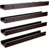 Kiera Grace (Set of 4) 23"x4" Wall Shelves Espresso: MDF Ledge Design, No Assembly, Includes Mounting Hardware - 2 of 4