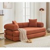78.5" Corduroy 4-in-1 Folding Convertible Sleeper Sofa Bed, 3-Seater Modular Sofa with DIY Combination and 2 Pillows - 2 of 4
