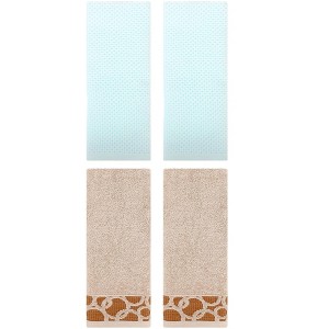 REGALWOVEN 4 Pcs Cotton Bathroom Hand Towels for Kitchen - 1 of 4