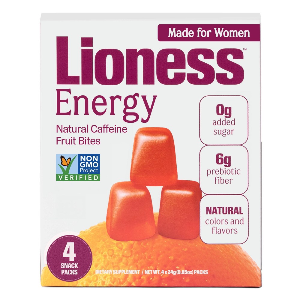 Lioness Energy Citrus Fruit Snacks - 3.4oz/4ct