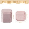 Unique Bargains Velvet Octagon Wedding Proposal Engagement 2 Slot Jewelry Storage Ring Box - 2 of 4