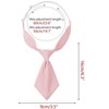 INSPIRE CHIC Women's Pre-tied Solid Color Adjustable Short Tie - 2 of 4