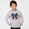 The Juniper Shop Blue and White Star Bow Coquette Toddler Hoodie - 3 of 4