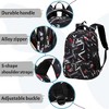 HTUTWOO Primary Middle School Book Bags For Teens Kindergarten,  Waterproof Lightweight Durable,17 Inch Water Resistant Travel Back to School Backpack - 4 of 4