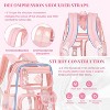 Mini Clear Backpack for Girls, Small Transparent Pink Kids Backpack, Lightweight PVC Bookbag for School, Travel, Concerts, and Events - 4 of 4
