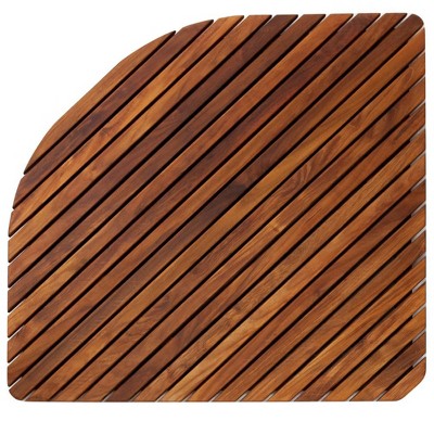 Nordic Teak 30" x 30" Oiled Wooden Bath Mat