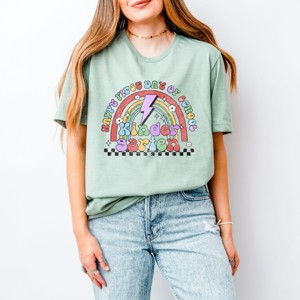 Simply Sage Market First Day Kindergarten Rainbow Short Sleeve Tee - 1 of 4