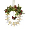 Ganz 4.0 Inch Cardinal Wreath Ornament Kissing Krystals Mistletoe Tree Ornaments - 2 of 3