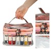 Unique Bargains Portable with 35 Bottles Slots Travel Nail Polish Storage Bag - 3 of 4