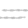 Haus of Brilliance Silver Prong Set Diamond Accent Infinity Weave Link Bracelet - 3 of 4