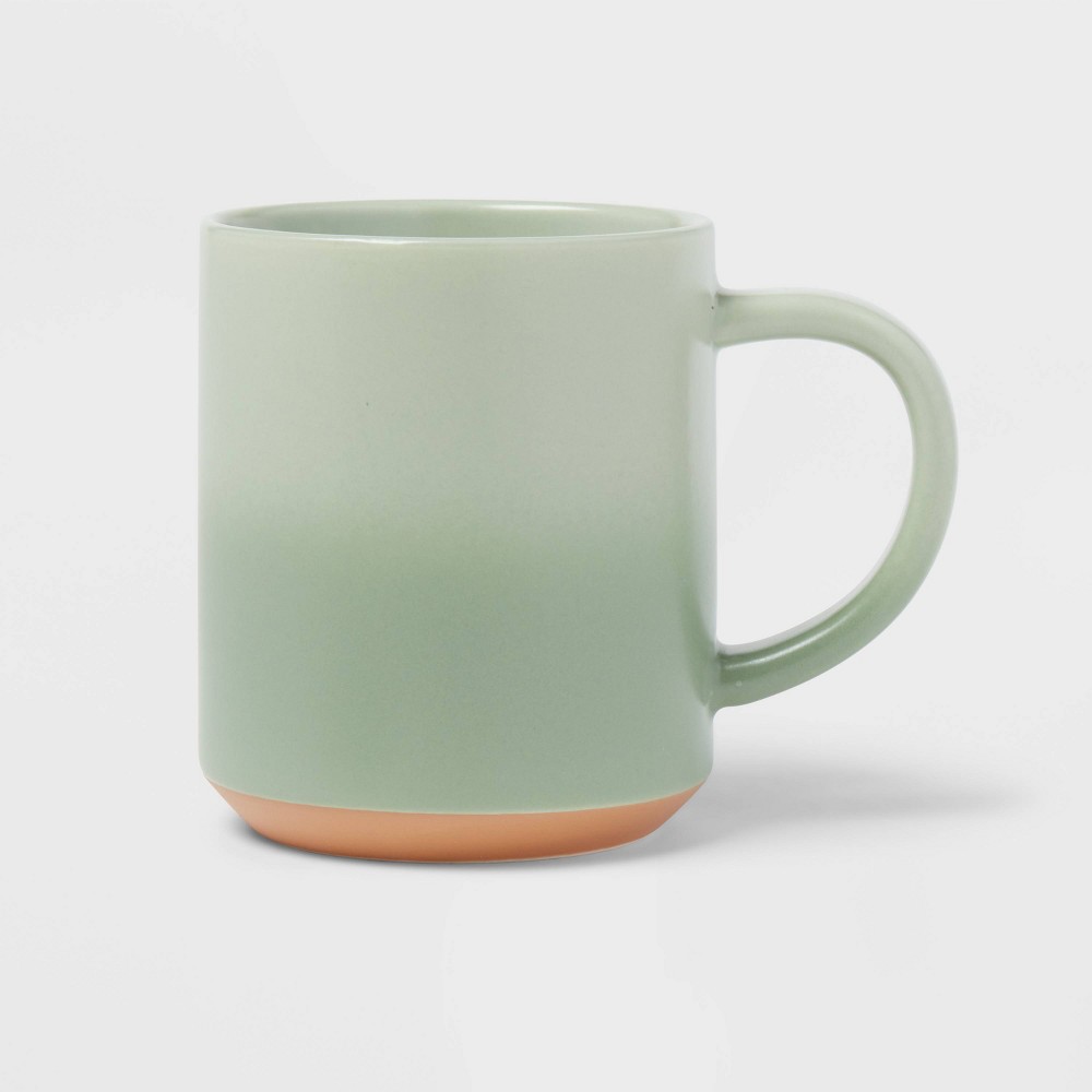 Photos - Glass 19oz Doug Drinkware Mug Green - Threshold™