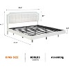 Homhougo Full Size Floating Bed Frame with Led Lights, Strong Support Full Size Metal Platform Bed Frame, No Box Spring Needed, Easy to Assemble - 3 of 4