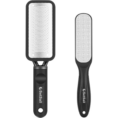 SetSail Callus Remover for Feet 2 Pack Colossal Foot Files Kit Foot Scrubber