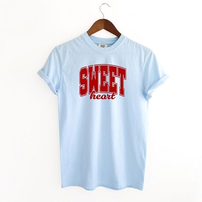 Simply Sage Market Women's Sweetheart Varsity Short Sleeve Garment Dyed Tee
