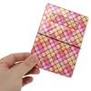 Unique Bargains Woven Plaid Passport Holder 1 Pc - 3 of 4
